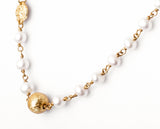 Fresh Water Pearl & Gold Necklace