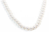 Classic single strand fresh water pearl necklace.
